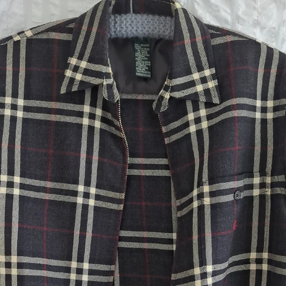 Ralph Lauren Plaid Zip Up Shacket - Picture 5 of 5